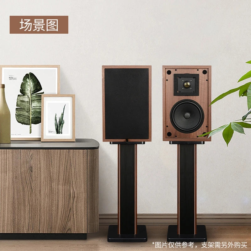 YYAUDIO 6.5 Inch Fashion Bookshelf Speaker Hifi High Fidelity Home Theater Speaker Sound Box Desktop Speakers