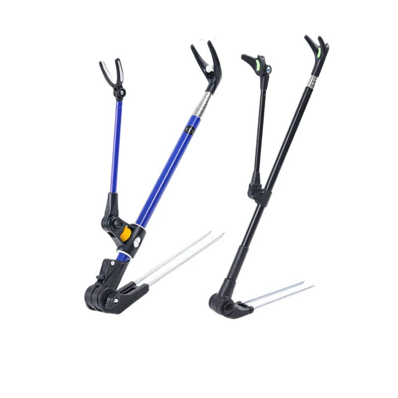 🟠 1.5m/1.7m/2.4m Telescopic Fishing Rod Bracket Rack Pole Stand Holder Adjustable Anti-slip Folding Stainless Steel Fishing Tool