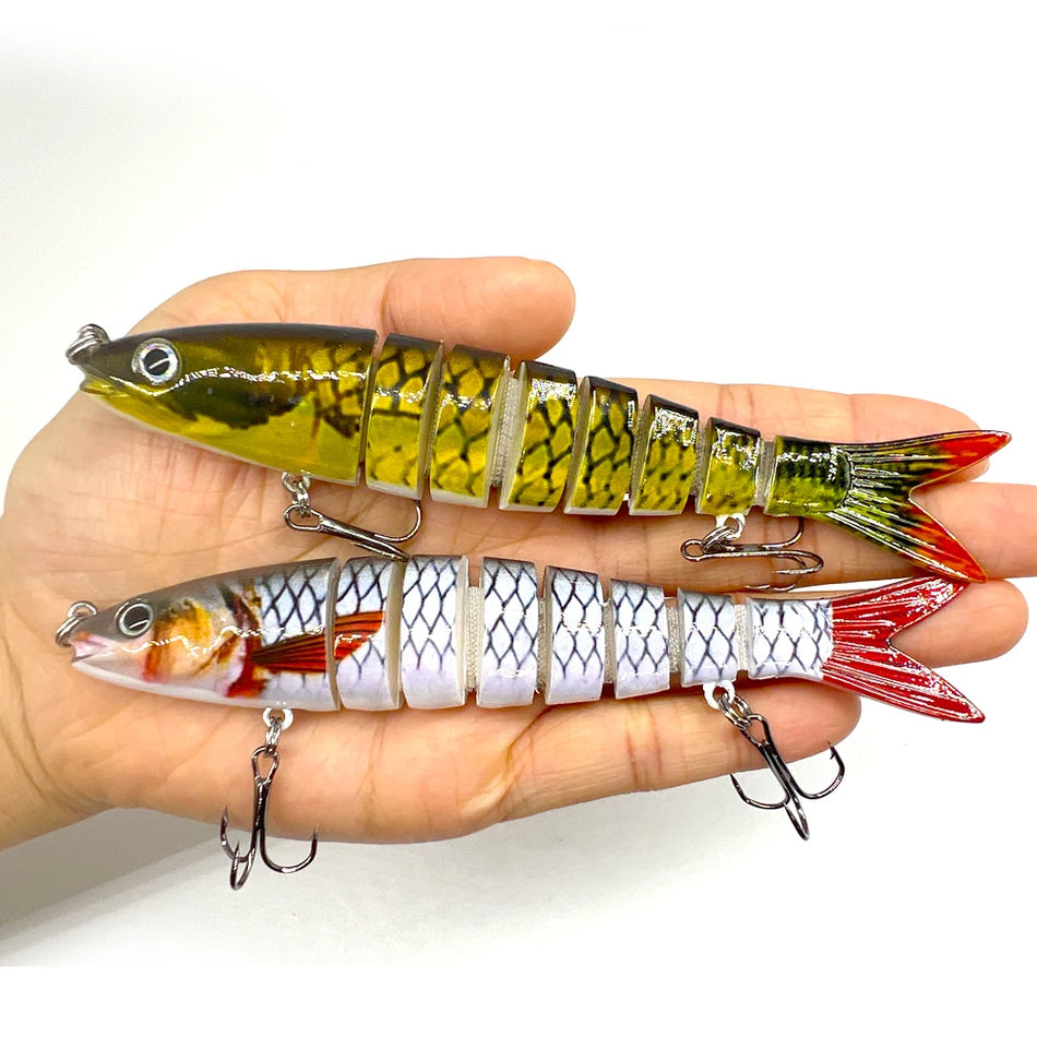 10/14cm Sinking Wobblers Fishing Lures Jointed Crankbait Swimbait 8 Segment Hard Artificial Bait For Fishing Tackle Lure