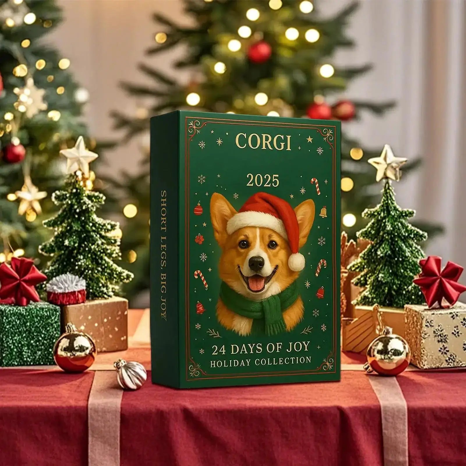 Calendario De Adviento Para Amantes De Los Perros 2025 - 24 Días, Colgantes Acrílicos, Decoración Navideña