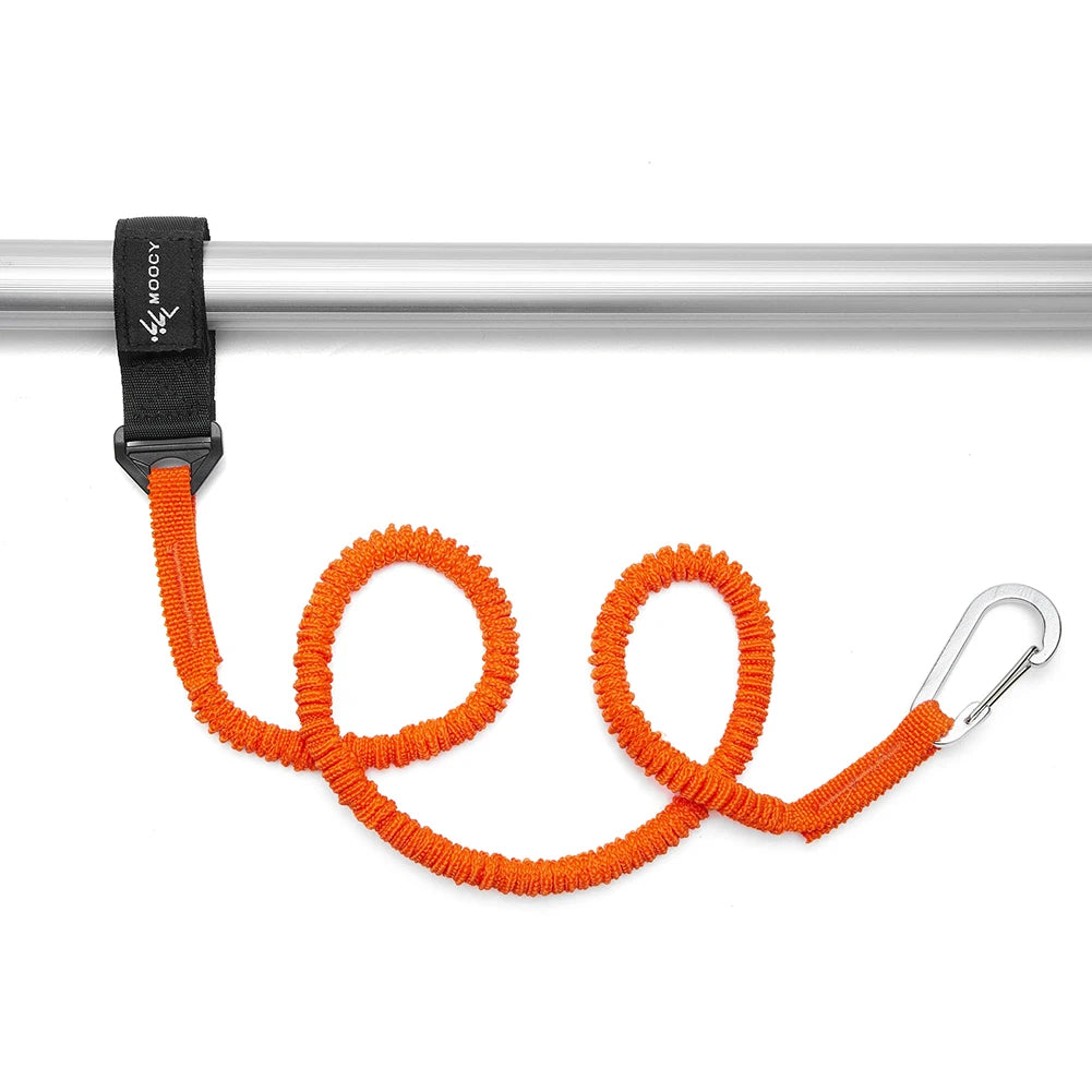 1PC Elastic Kayak Paddle Leash Adjustable Kayak Rod Lanyard With