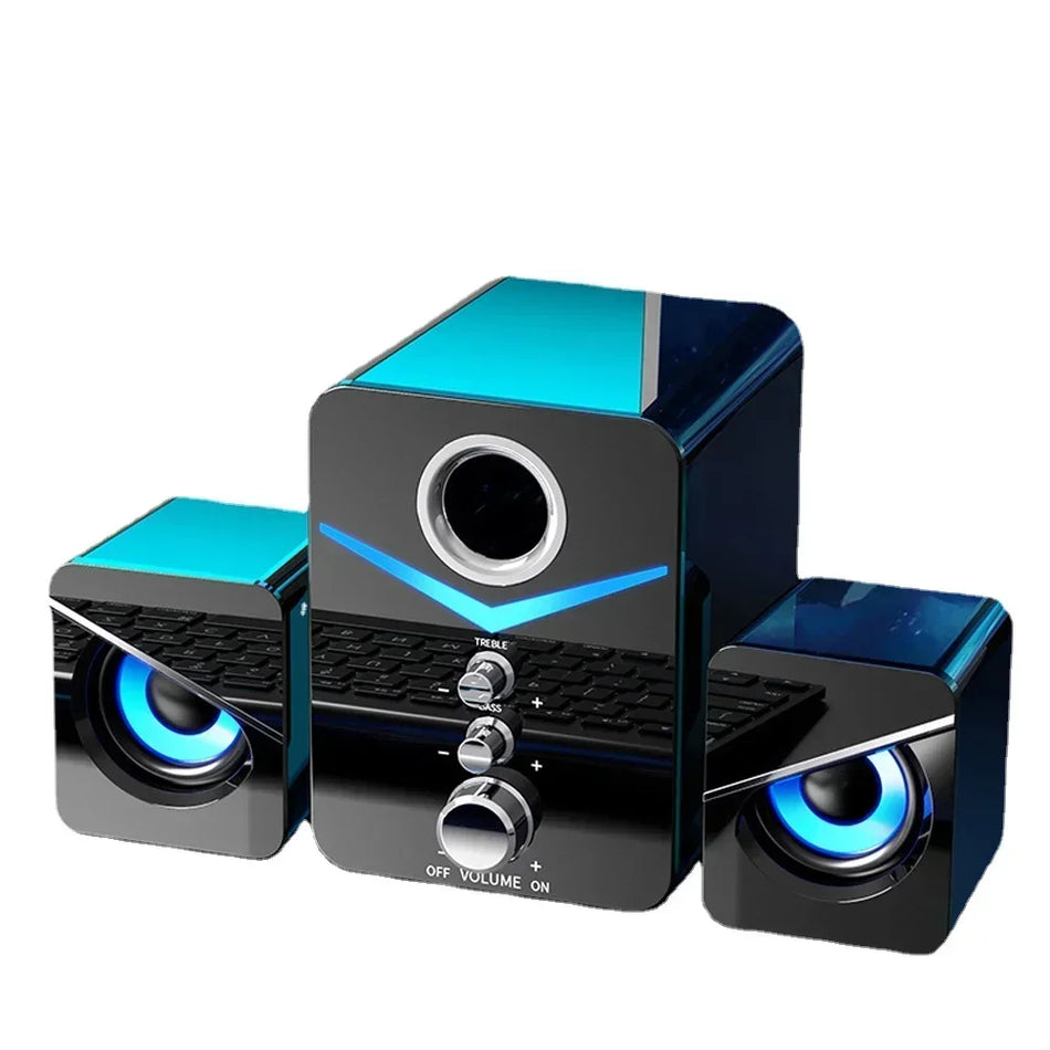 🟠 Home Theater System PC Bass Smart Subwoofer Bluetooth-compatible Speaker Portable Computer Speakers Music Boombox For Desktop
