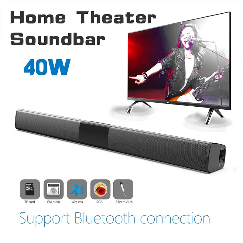 🟠 POLVCDG Home Wireless Bluetooth Speaker Home TV Computer Bar Speaker Can Plugcard Remote Support Connection Tomobile Phone BS-28