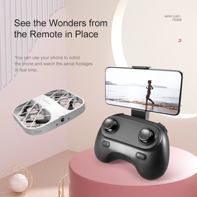 JJRC H107 Mini Drone 8K 4K Quadcopter with Camera Real-Time Transmission Mini dron Pocket UFO Small Remote Control Plane Toy