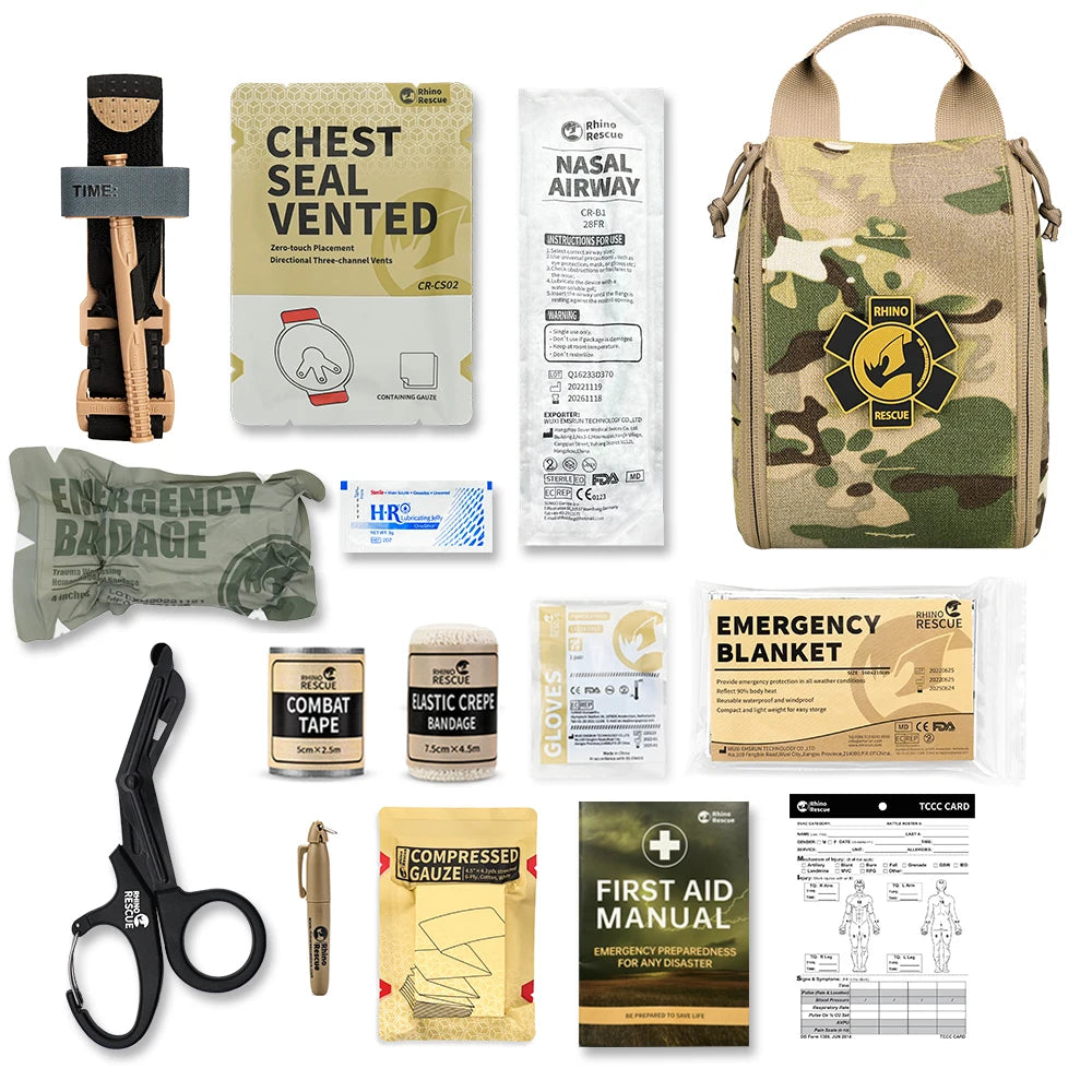 Trousse De Secours Tactique Rhino Rescue Pour L'extérieur - Neuve, Prête Pour L'aventure !