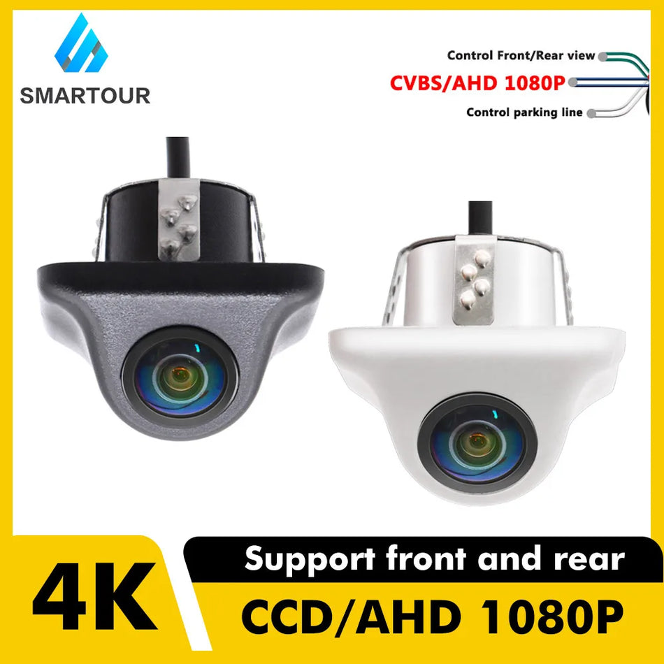 Smartour  AHD 1920x1080P Car Rear View Camera Black White Color Fisheye Lens HD Night Vision Universal Reverse Camera