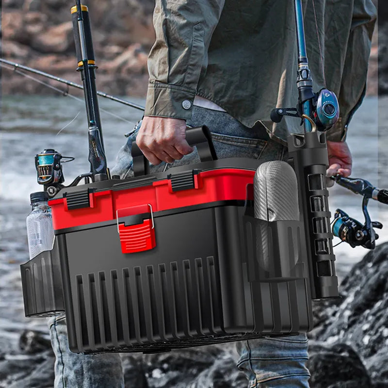 HISTAR Free Shipping to Korea Double Deck Thicken PP Anti-Pressure Big Capacity 1.8KG Lightweight Lure Fishing Tackle Box