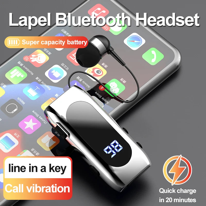 Bluetooth Headset K55 BT V5.2 Talk/Music Time 20 Hours,LED Digital Display,Noice Cancelling Wireless Earphones