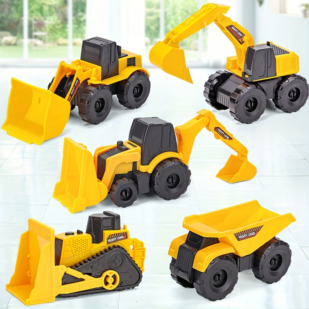 5pcs Construction Toy Cars Boys Outdoor Beach Truck Toys The