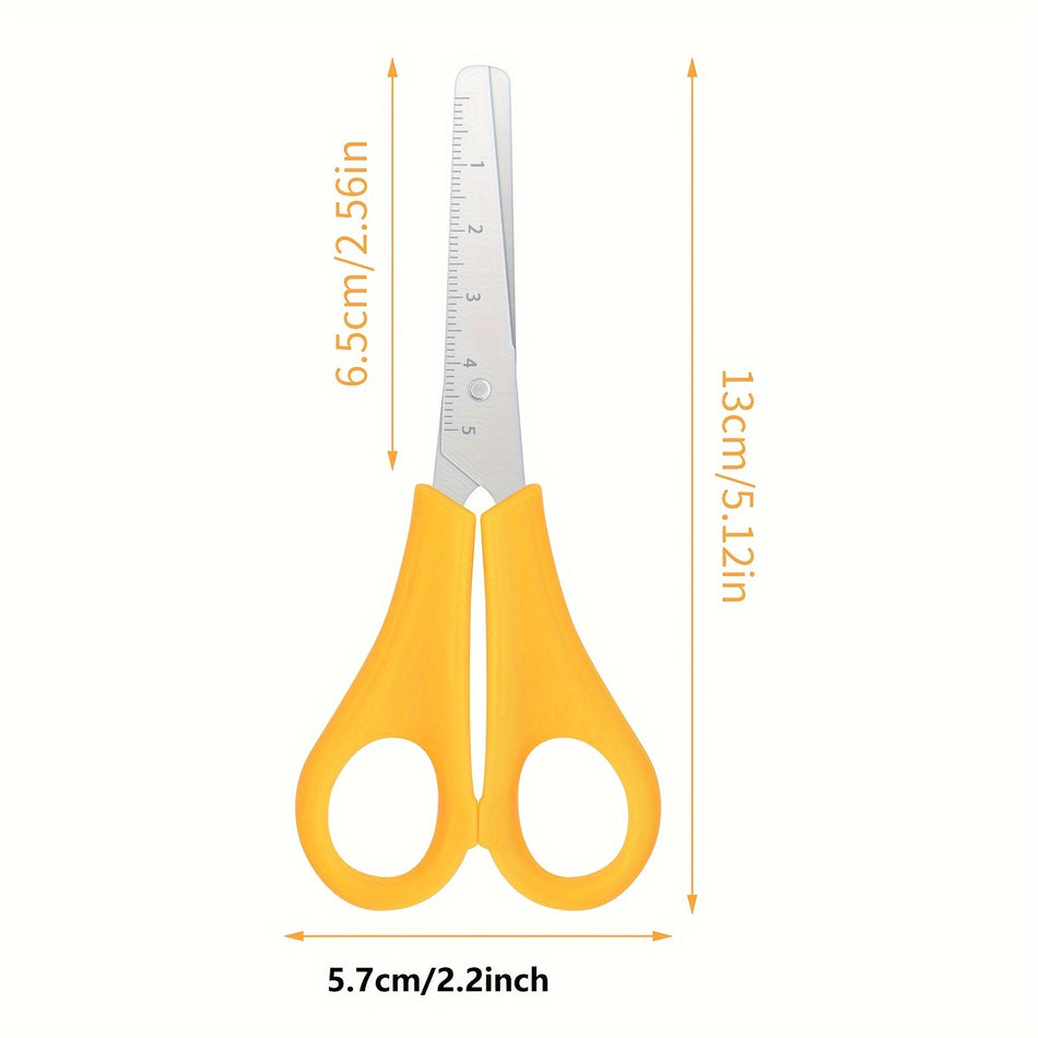 Kids Safety Scissors with cm-Scale for Preschool Craft - Cyprus