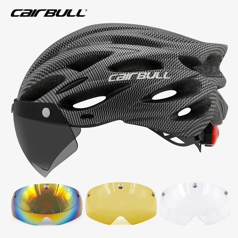 Lightweight Cycling Helmet with Visored Design