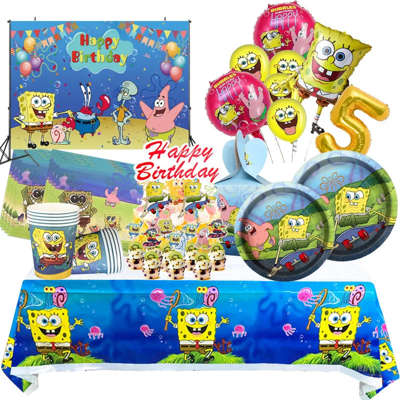 Bicchieri Sonic BeenSmile, SPONGEBOB 8 PIATTI 18 CM, Piatti Monouso Per Feste Di Compleanno Per Bambini, Articoli Per Decorazioni Di Feste A Tema Spongebob Compleanno