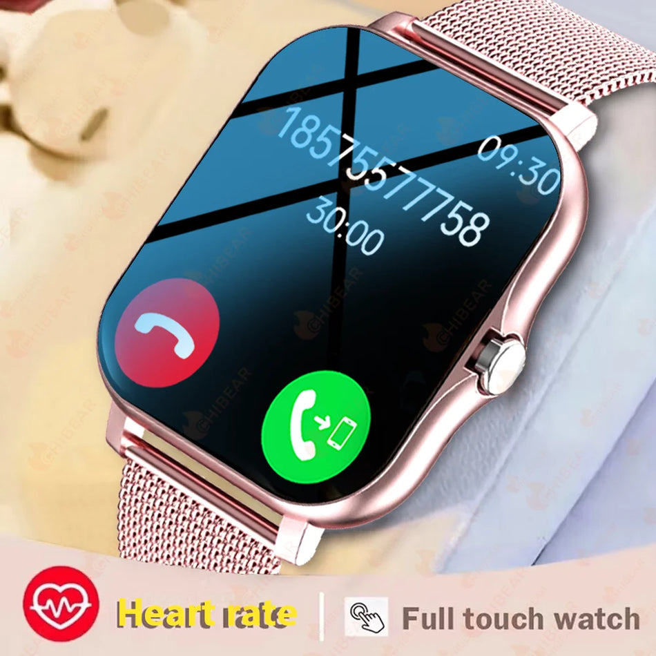 🟠 2024 Smart Watch For Men Women Gift 1.69' Full Touch Screen Sports Fitness Watches Bluetooth Calls Digital Smartwatch Wristwatch