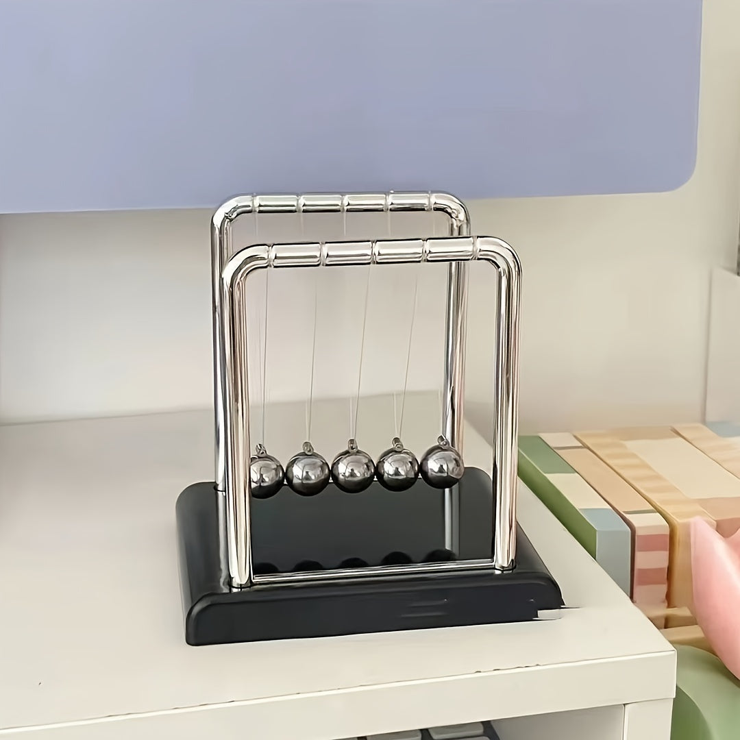 Magnetic Levitating Newton's Cradle &ndash; Classic Metal Desk Decor