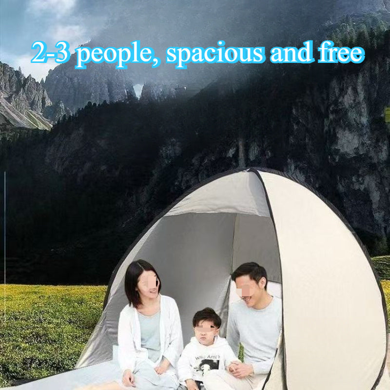 Rose Golden Oval Instant Pop-Up Camping Tent - Lightweight &amp; Portable