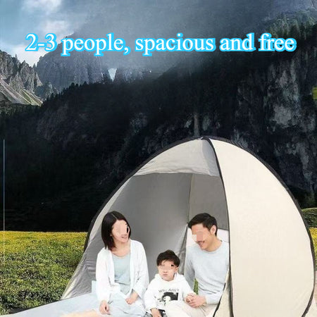 Rose Golden Oval Instant Pop-Up Camping Tent - Lightweight &amp; Portable