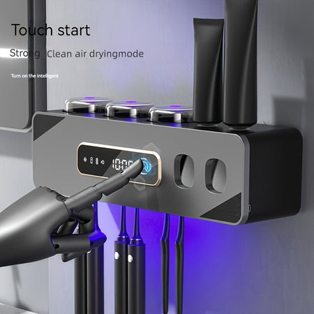Smart Touchless Toothbrush with Wall-Mounted Drying Rack and Rechargeable Battery