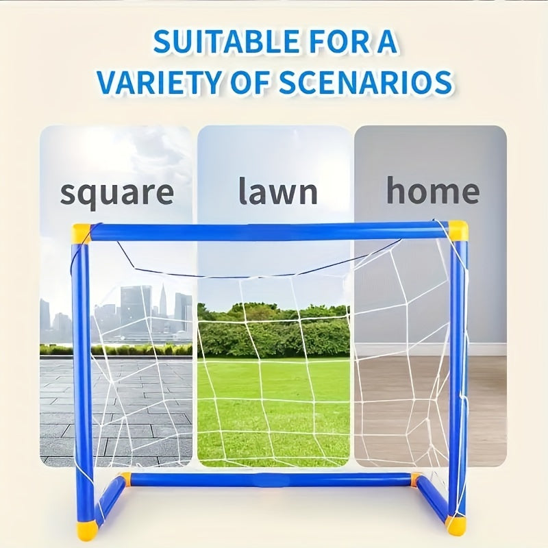 Kids' Portable Soccer Set With Detachable Goal - Interactive Parent-Child Toy - Ages 3-6
