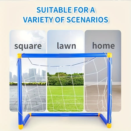 Kids' Portable Soccer Set With Detachable Goal - Interactive Parent-Child Toy - Ages 3-6