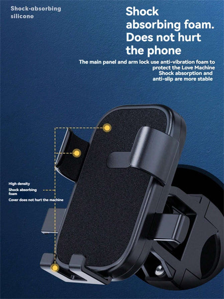 Multicolour Quick-Lock Electric Bike and Motorcycle Phone Holder