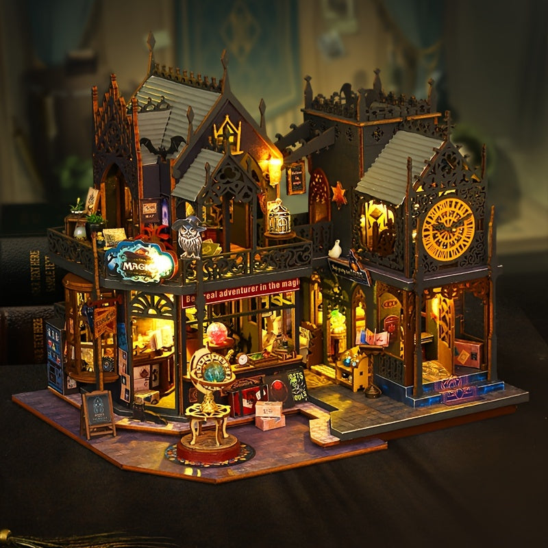 Vintage DIY Cabin Kit - Maomiyu Handmade 3D Assembly Model Toy Gift