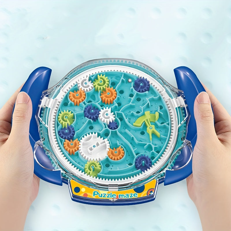 Kids 3D Gear Maze Disk Toy Tabletop Game