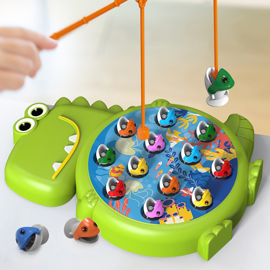 Dinosaur Fishing Plate Toy Green A