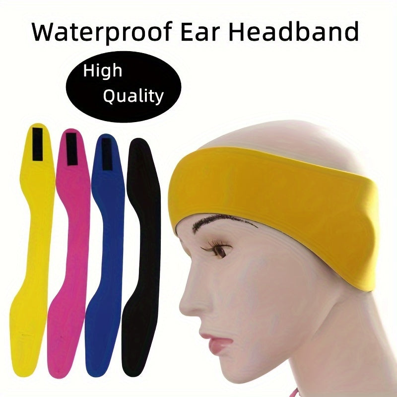 Adjustable Waterproof Swimming Headband - Comfortable Ear Protection for Water Sports and Diving - Cyprus