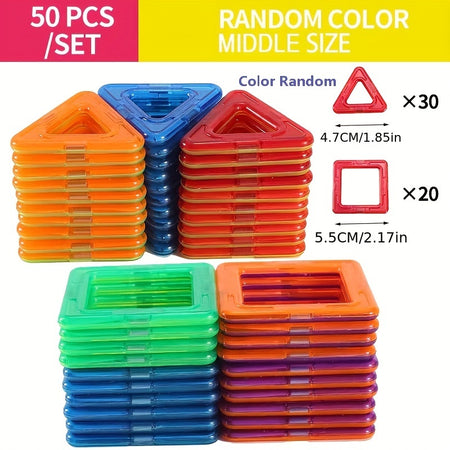 Magnetic Building Blocks Toy - Educational Gift for Kids Over 3 Years Old