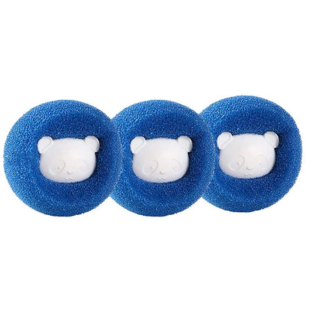 1-5pcs Pet Hair Remover Reusable Ball Laundry Washing Machine Filter Wool Sticker Cat Hair Remover Pet Fur Lint Catcher Home Blue-3PCS
