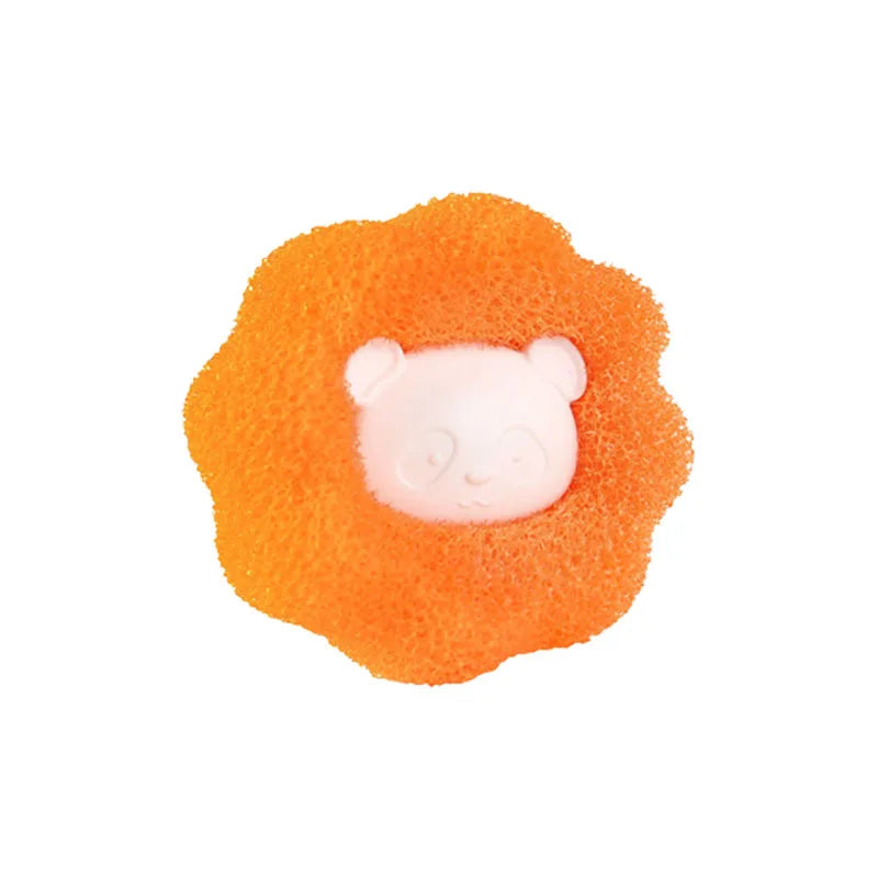 1-5pcs Pet Hair Remover Reusable Ball Laundry Washing Machine Filter Wool Sticker Cat Hair Remover Pet Fur Lint Catcher Home Orange-1PC