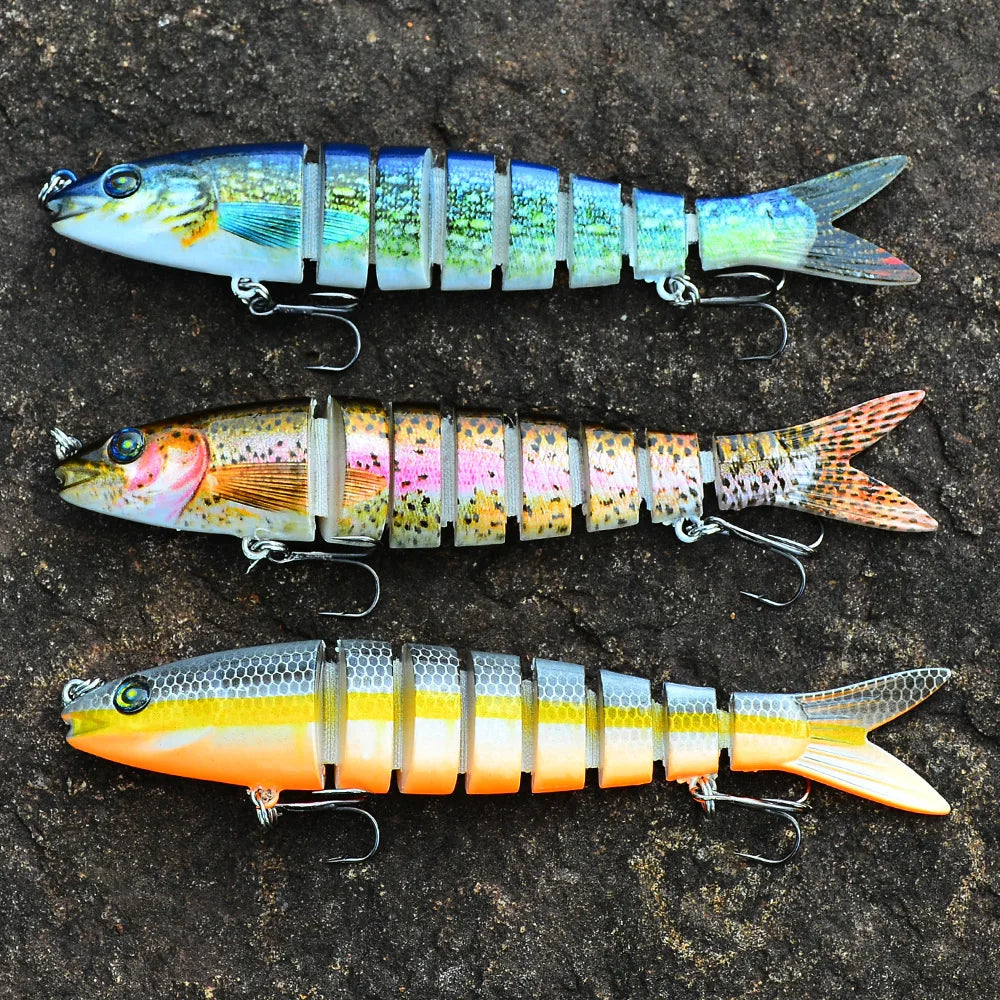 10/14cm Sinking Wobblers Fishing Lures Jointed Crankbait Swimbait 8 Segment Hard Artificial Bait For Fishing Tackle Lure