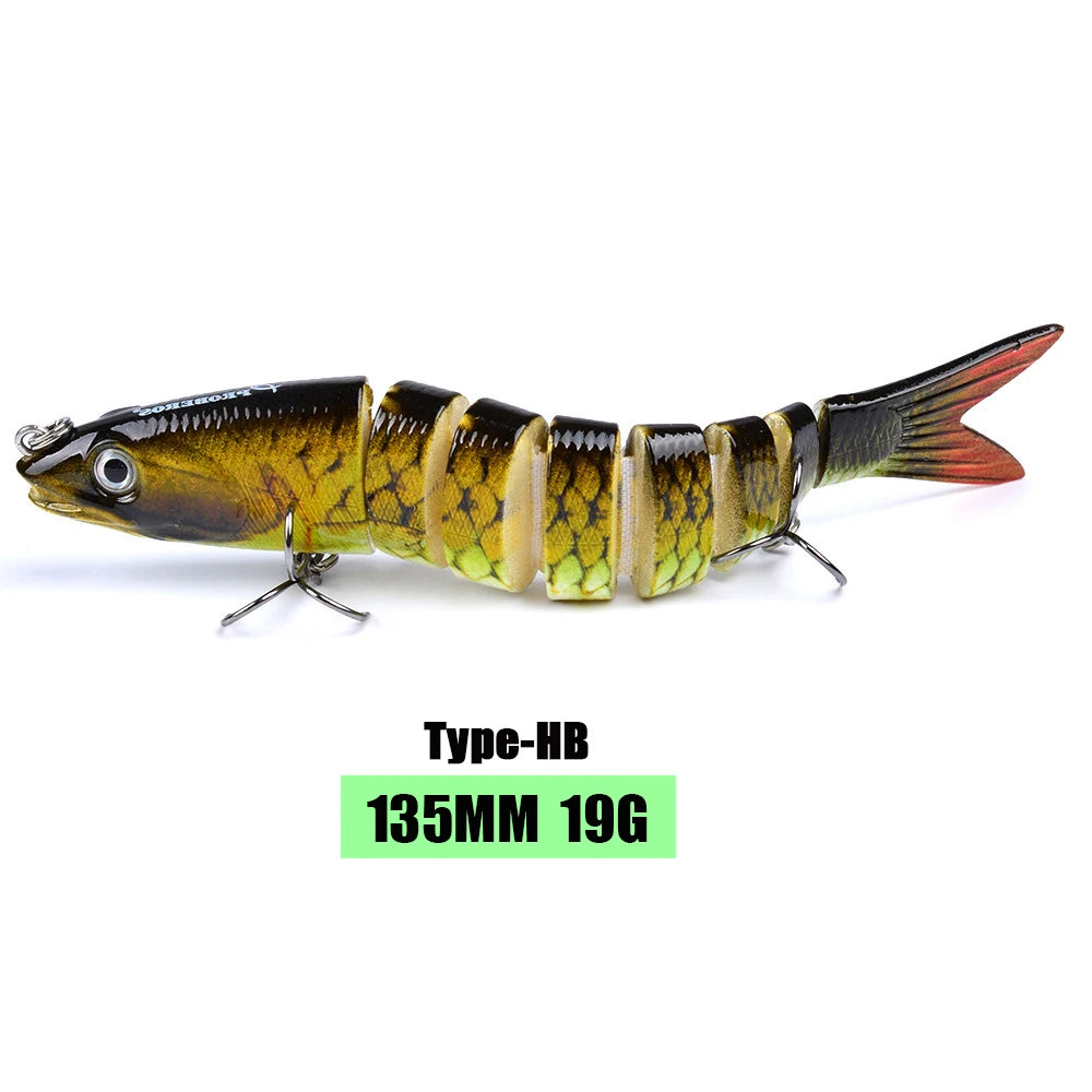 10/14cm Sinking Wobblers Fishing Lures Jointed Crankbait Swimbait 8 Segment Hard Artificial Bait For Fishing Tackle Lure HB