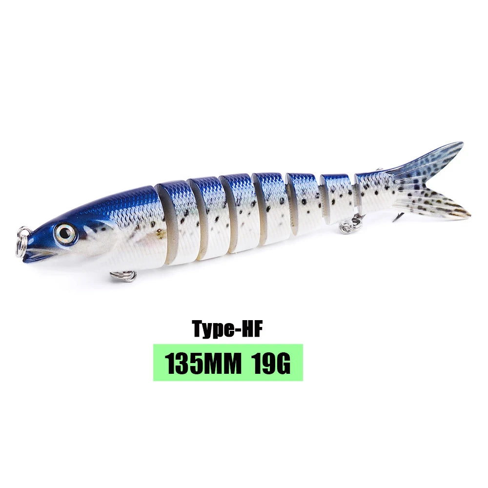 10/14cm Sinking Wobblers Fishing Lures Jointed Crankbait Swimbait 8 Segment Hard Artificial Bait For Fishing Tackle Lure HG