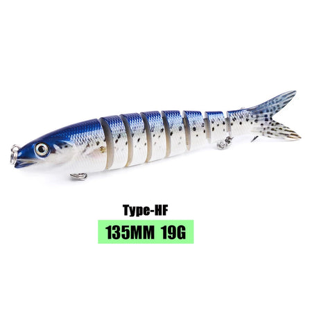 10/14cm Sinking Wobblers Fishing Lures Jointed Crankbait Swimbait 8 Segment Hard Artificial Bait For Fishing Tackle Lure HG