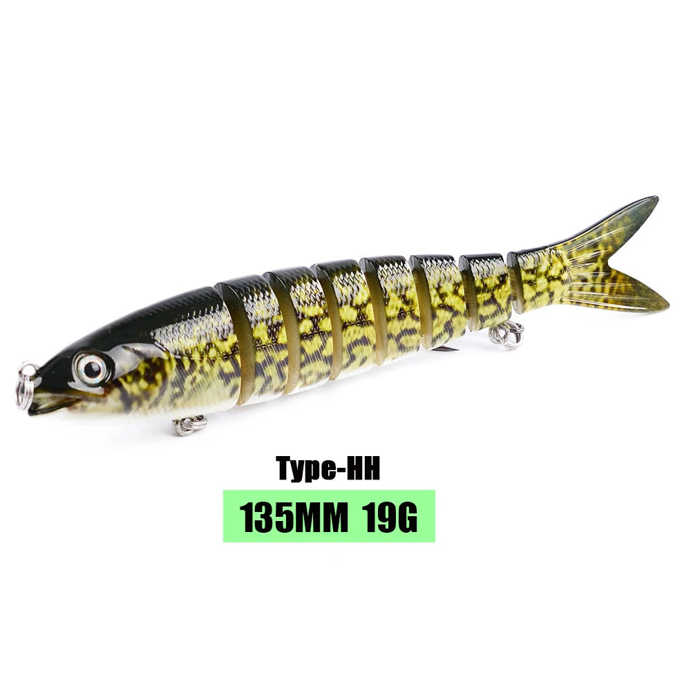 10/14cm Sinking Wobblers Fishing Lures Jointed Crankbait Swimbait 8 Segment Hard Artificial Bait For Fishing Tackle Lure HH
