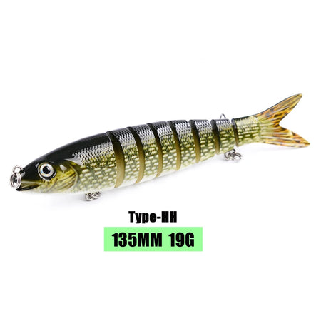 10/14cm Sinking Wobblers Fishing Lures Jointed Crankbait Swimbait 8 Segment Hard Artificial Bait For Fishing Tackle Lure HI