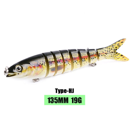 10/14cm Sinking Wobblers Fishing Lures Jointed Crankbait Swimbait 8 Segment Hard Artificial Bait For Fishing Tackle Lure HJ