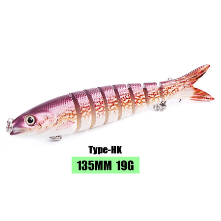 10/14cm Sinking Wobblers Fishing Lures Jointed Crankbait Swimbait 8 Segment Hard Artificial Bait For Fishing Tackle Lure HK