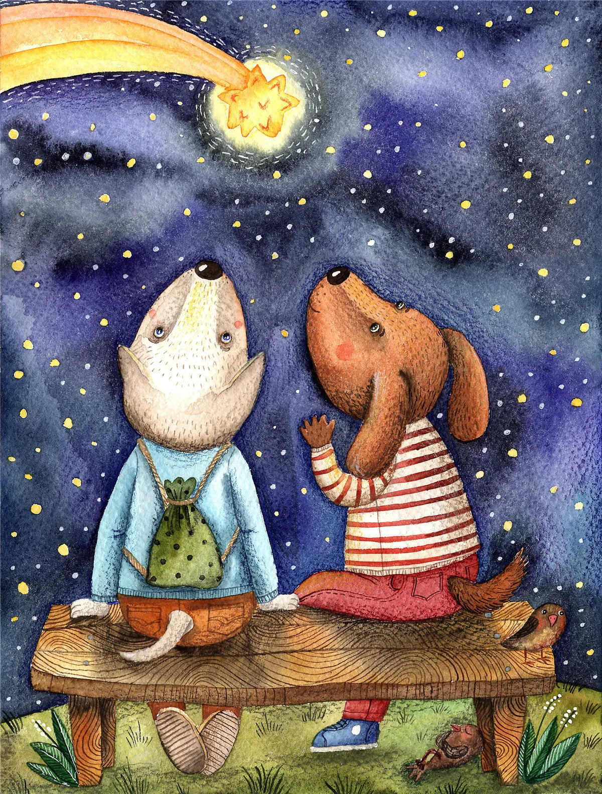 100 Pieces Jigsaw Puzzle Assembling Picture Dog Animals Decompression Puzzles Toy for Adult Children Kids Educational Gifts 105 Watch Comets