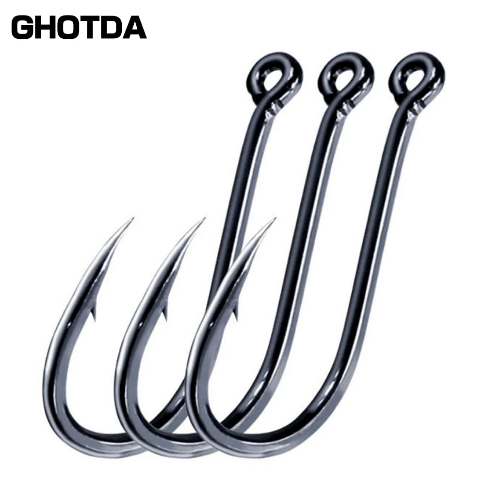 100pcs High Carbon Steel High Hardness Fishing Hook Fly Fishing Tools Fishing Tackle 3# 4# 5# 6# 7# 8# 9# 10# 11# 12#
