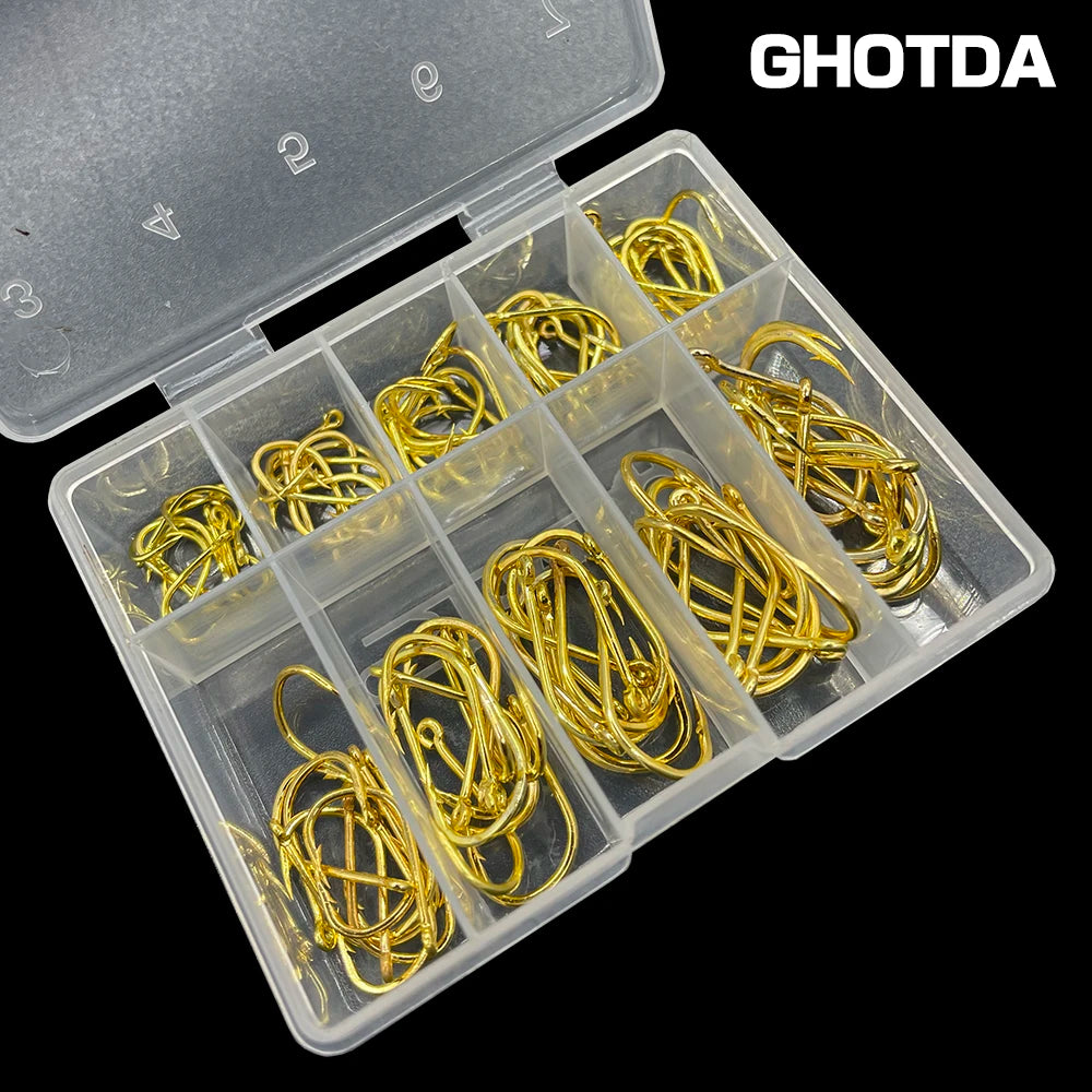 100pcs High Carbon Steel High Hardness Fishing Hook Fly Fishing Tools Fishing Tackle 3# 4# 5# 6# 7# 8# 9# 10# 11# 12#