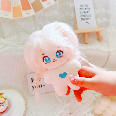 10cm Kawaii Animals Unicorn Bunny Coat Suit Mini Idol Soft Cotton Doll DIY Clothes Accessory for Girls Fans Collection Gifts 10cm doll pink / fit 10cm doll