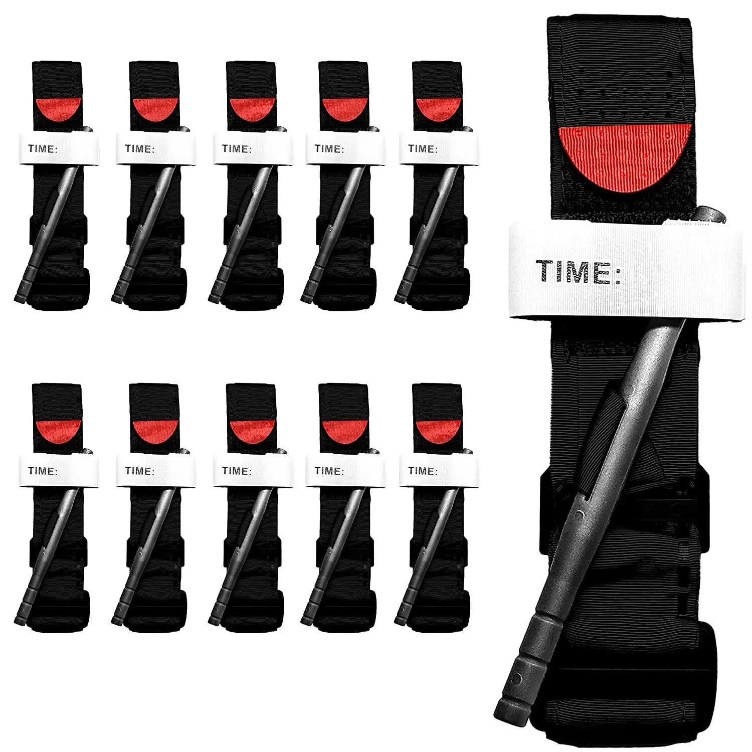 10pcs Military Tourniquet Survival Tactical Combat Tourniquets Spinning Medical Emergency Belt Outdoor Camping Exploration