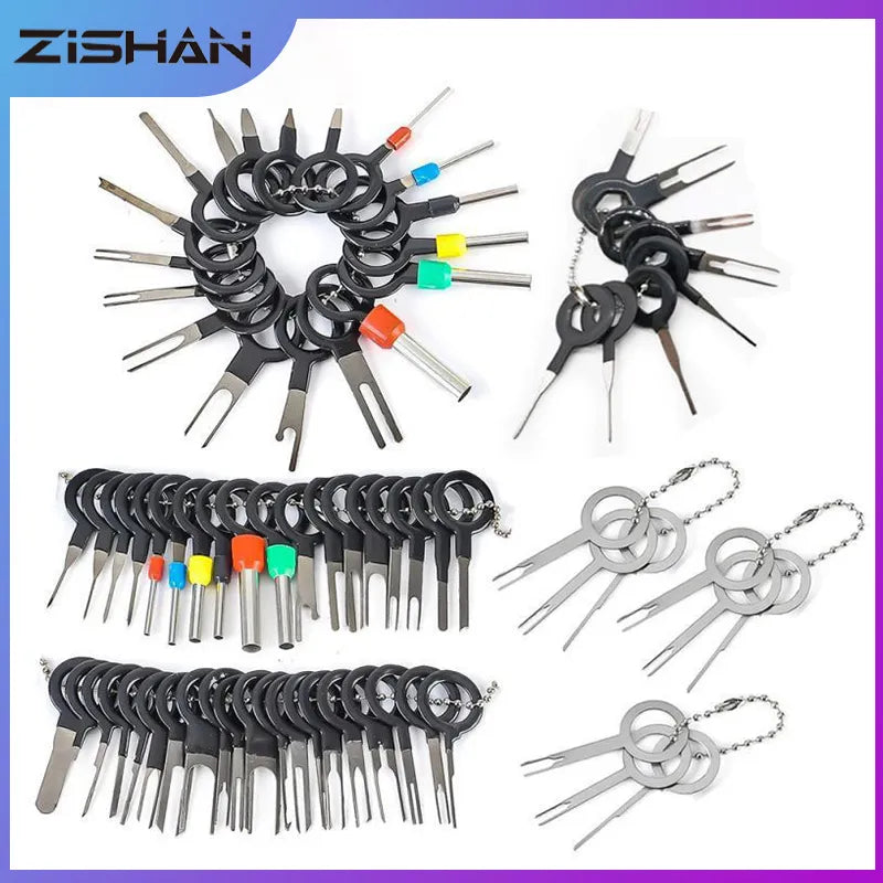 11/18/26/36/41PCS Car Terminal Removal Connector Extractor Puller Pin Extractor Release Pin Car Mechanical Tools for Auto Repair 36pcs