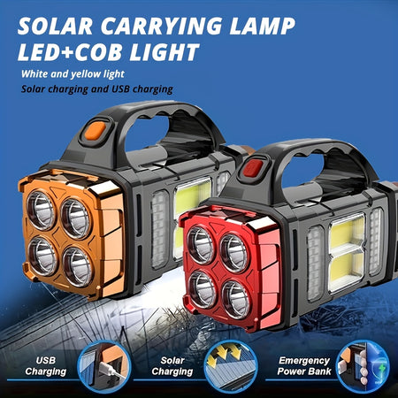LiHang Rechargeable LED Searchlight - Portable 4-Mode Spotlight for Outdoor Adventures