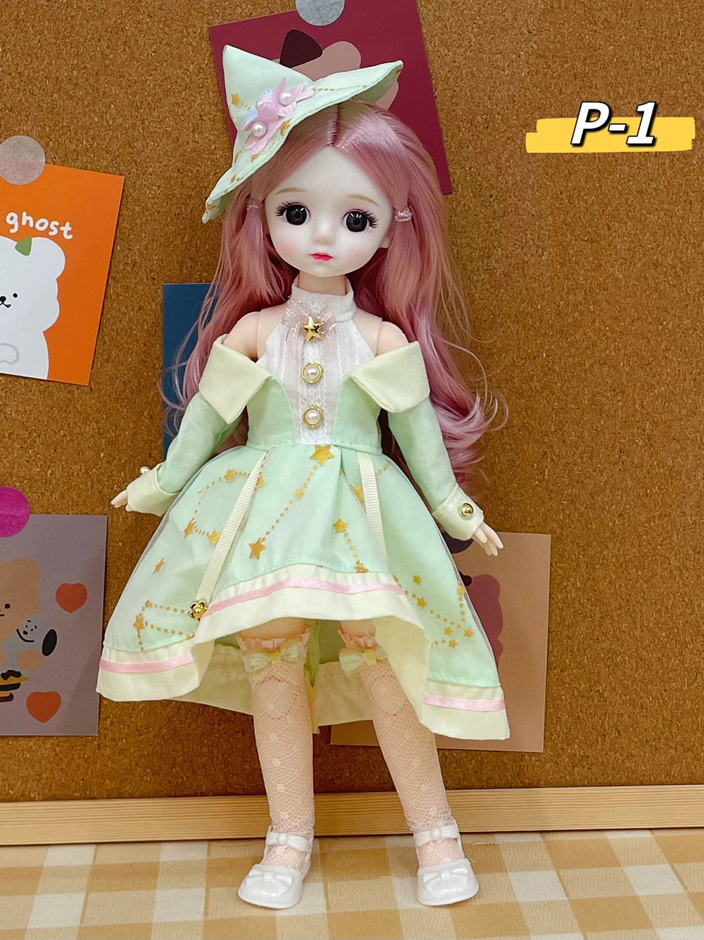 12 Inch 30 CM Bjd Anime Doll Kids Girls 4 To 16 Years Dollhouse Accessories Skirt Hat Headdress With Clothes Dress Up DIY Toys P-1 / 30 cm