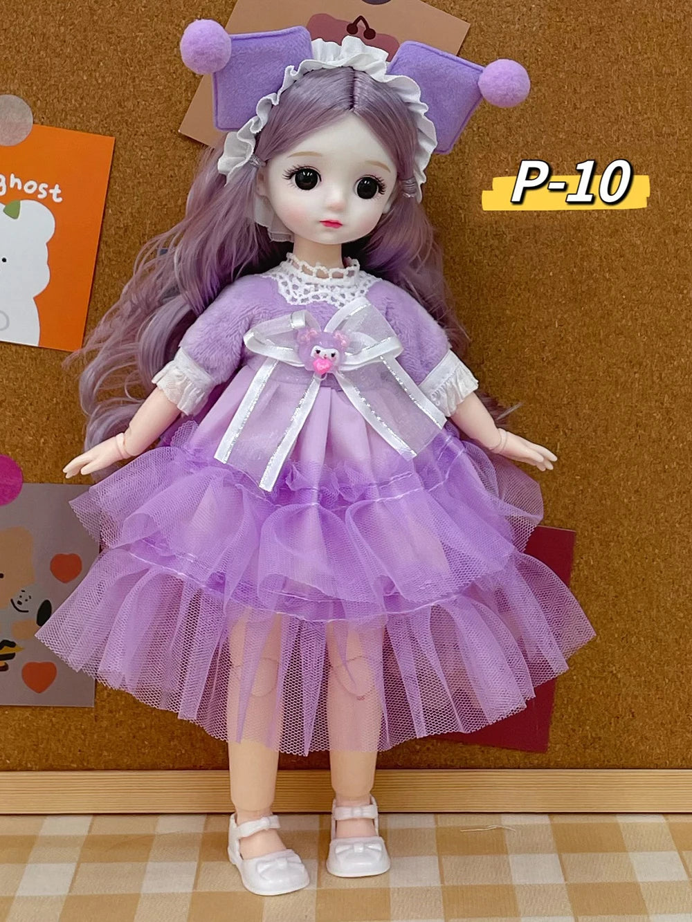 12 Inch 30 CM Bjd Anime Doll Kids Girls 4 To 16 Years Dollhouse Accessories Skirt Hat Headdress With Clothes Dress Up DIY Toys P-10 / 30 cm