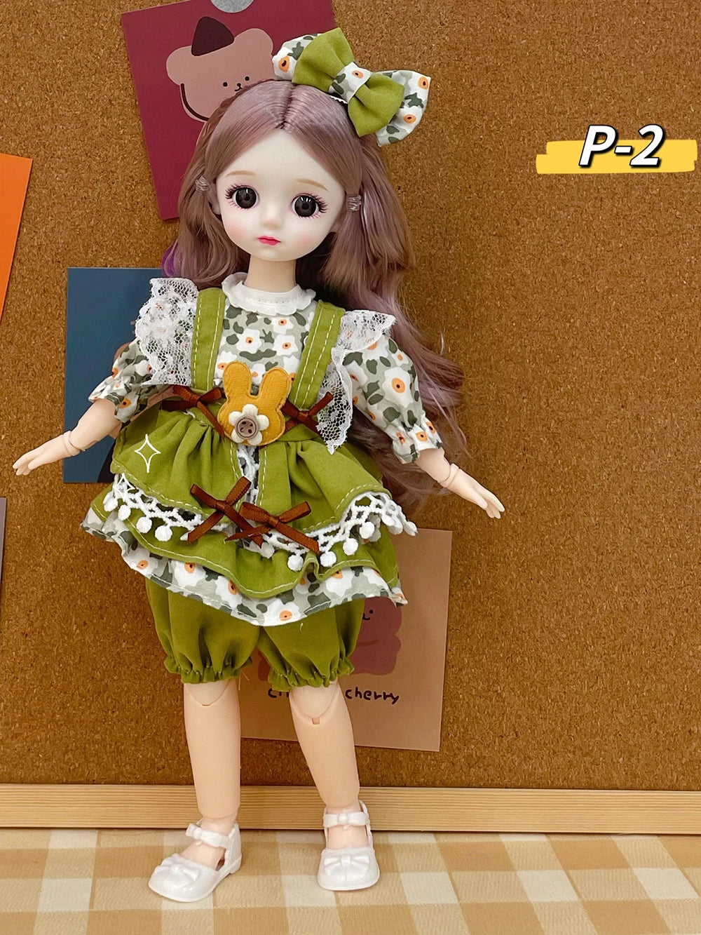 12 Inch 30 CM Bjd Anime Doll Kids Girls 4 To 16 Years Dollhouse Accessories Skirt Hat Headdress With Clothes Dress Up DIY Toys P-2 / 30 cm