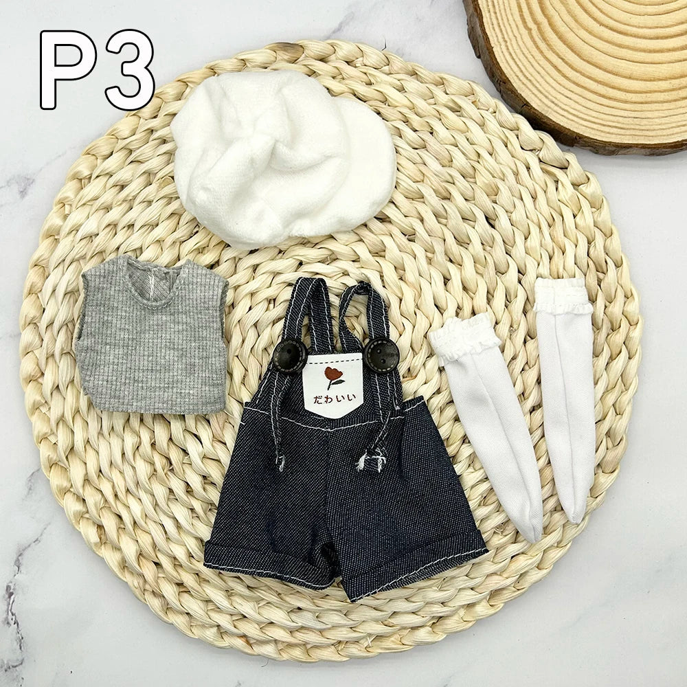 12 Inch 30 CM Bjd Anime Doll Kids Girls 4 To 16 Years Dollhouse Accessories Skirt Hat Headdress With Clothes Dress Up DIY Toys P-3 clothes / 30 cm